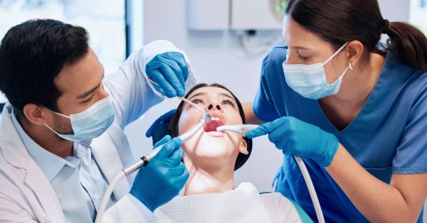 Patient receiving urgent treatment for emergency dentistry in Garland